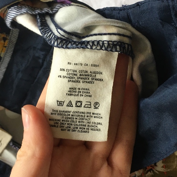 Anthropologie Cartonnier Floral Crop Trous… - Picture 7 of 9